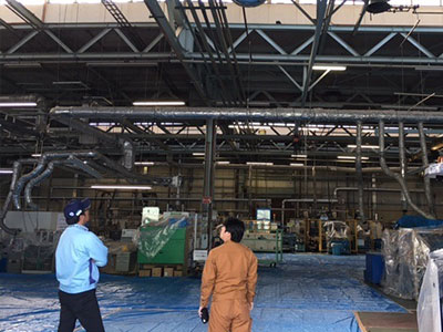 鷹匠が視察の段階から直接現場に赴きます